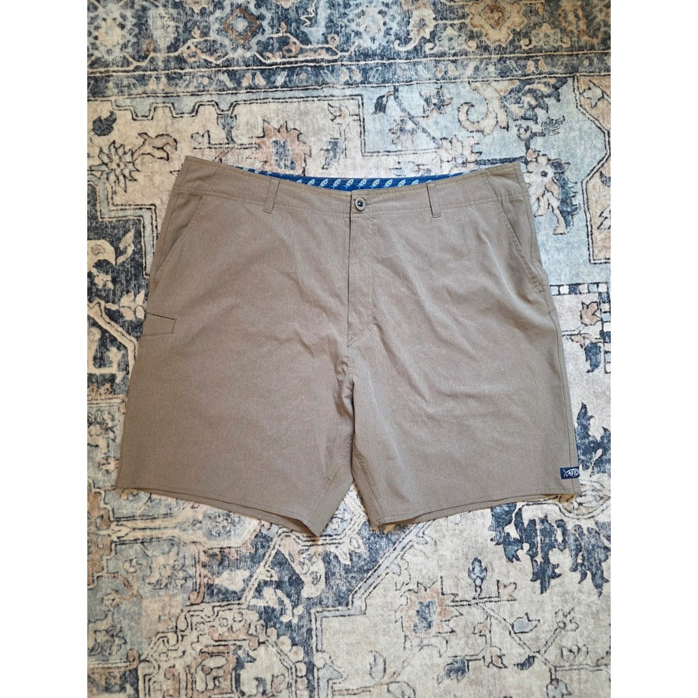 AFTCO Aftech Men's Size 40 Lightweight Tan Fishing Outdoors Boating Beach Shorts